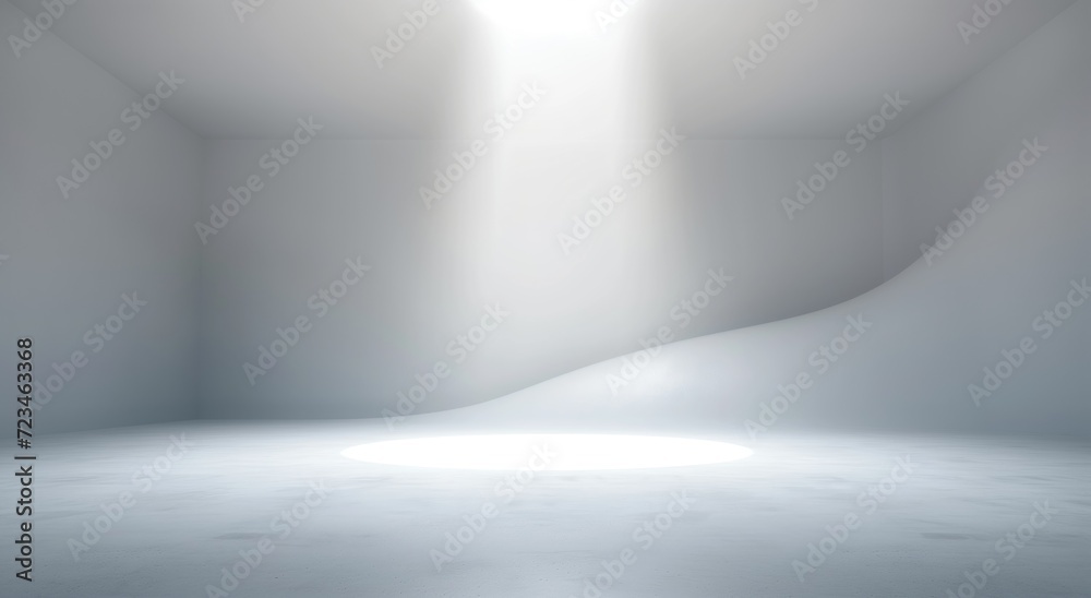 high quality backdrop and spotlight, in the style of light white and ...