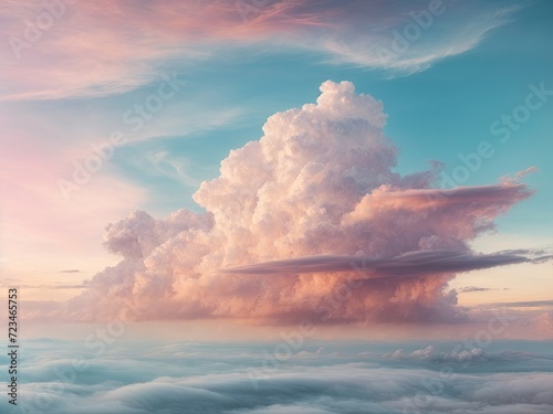 clouds in the sky background generative ai