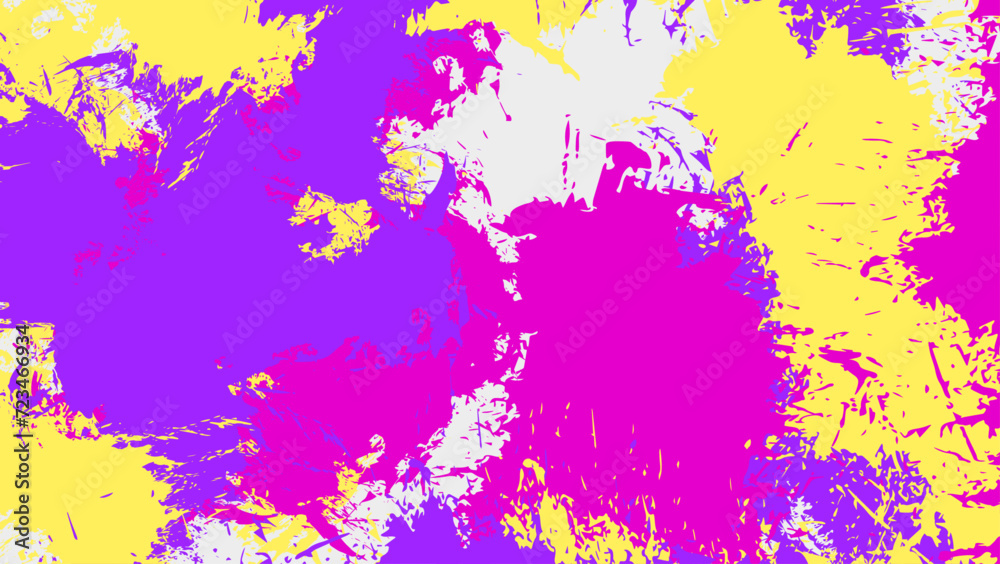 Colorful Splatter Paint Grunge Texture Design Background