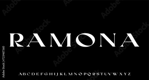 RAMONA. the luxury and elegant font glamour style	
