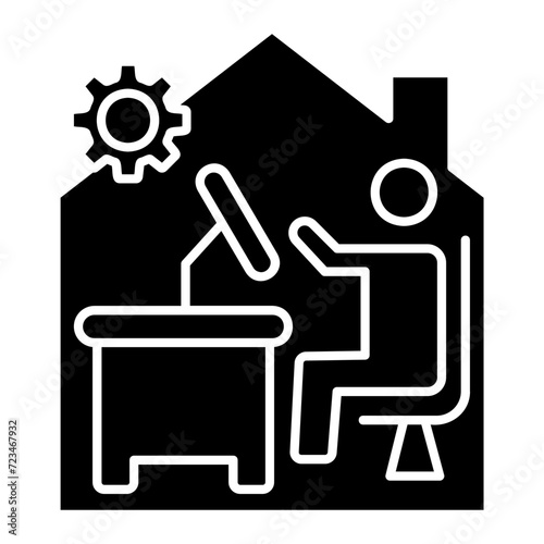 work from home icon