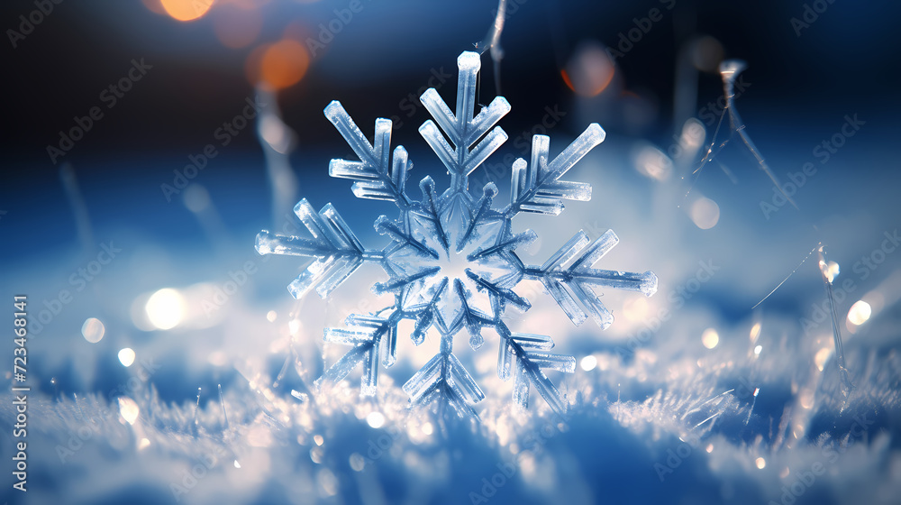 Beautiful winter Christmas glowing background with falling snowflakes, winter background Beautiful winter Christmas glowing background with falling snowflakes, winter background