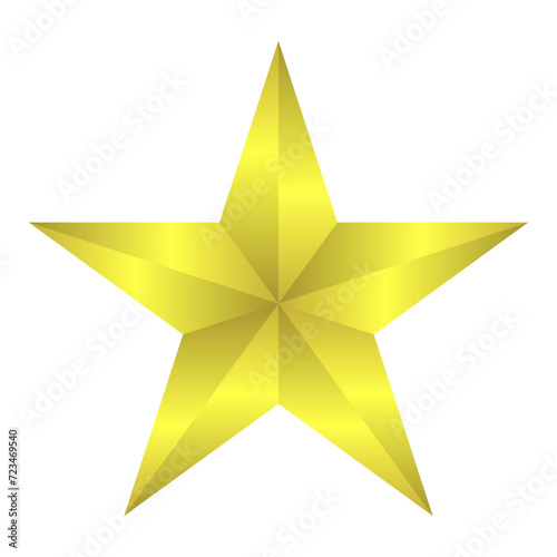 Vector star icon golden sign. vector illustration