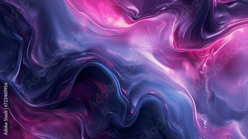 Fluid Simplicity Abstract Digital Art Background with Movement Idea