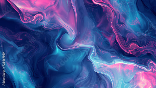 Fluid Simplicity Abstract Digital Art Background with Movement Idea