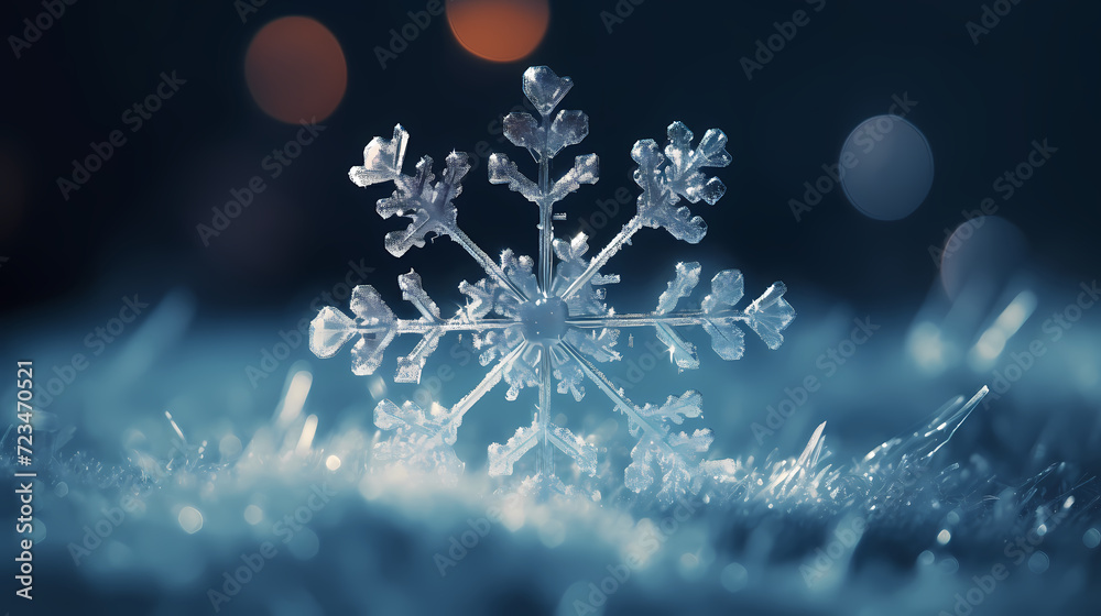 Beautiful winter Christmas glowing background with falling snowflakes, winter background Beautiful winter Christmas glowing background with falling snowflakes, winter background