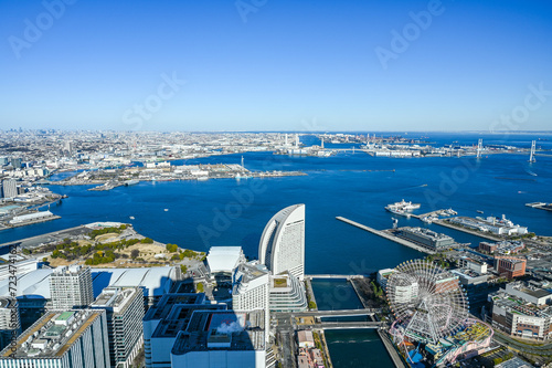 横浜みなとみらいの都市風景