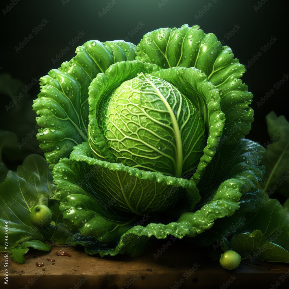 Obraz premium Smooth Finish Cabbage Vegetable