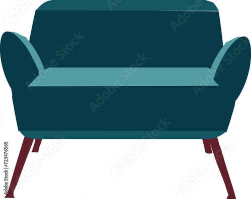 Mint sofa vector