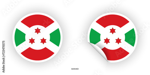Decorate with pride using our Burundi Sticker Flag Icon Set. Express your identity in a vibrant and compact design, perfect for diverse projects and cultural displays