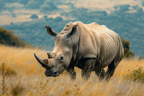 rhinoceros in the wild