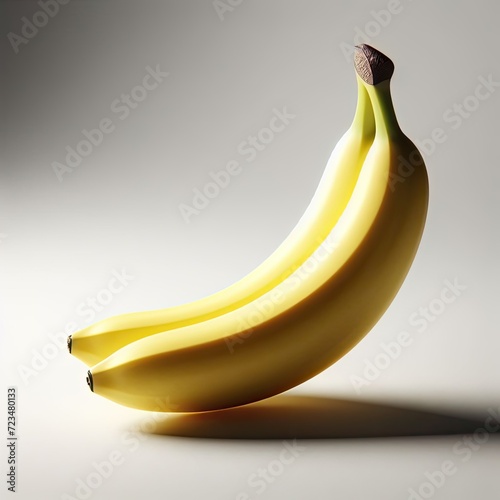 bananas on a white background, digitala art photo