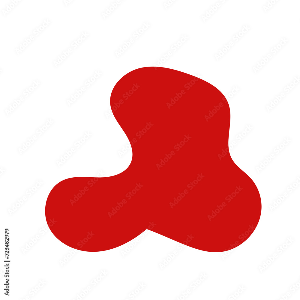 Red abstract shape vector Red abstract shape vector