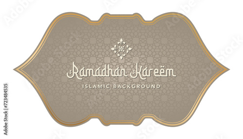 Luxury Islamic Background with Decorative Ornament Frame