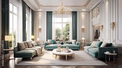 Modern contemporary living room interior composition  © Faisal