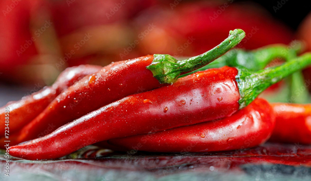 Red pepper vegetables on a white background Red pepper vegetables on a white background