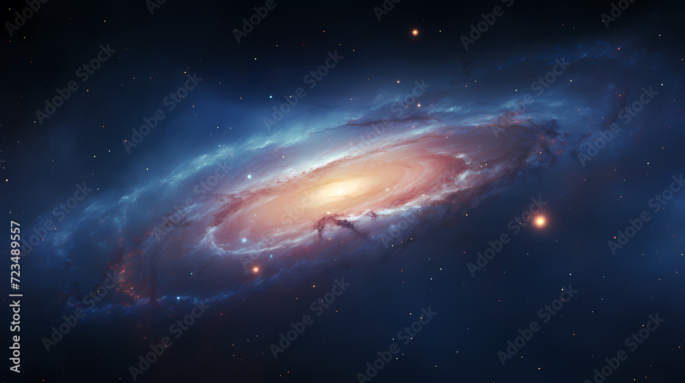 Obraz premium Space background, cosmic science astronomy background