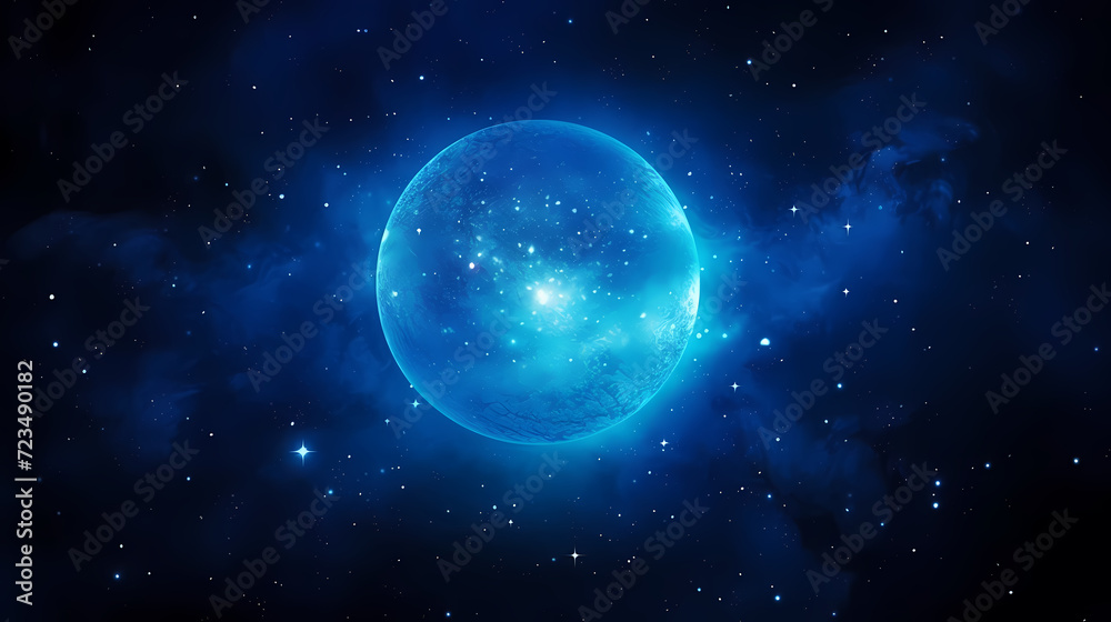 Fototapeta premium Galaxy nebula background in space, 3D illustration of nebulae in the universe