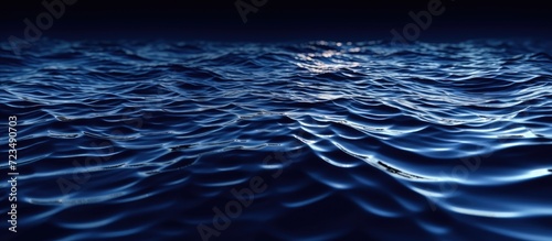blue sea water surface with ripples and waves