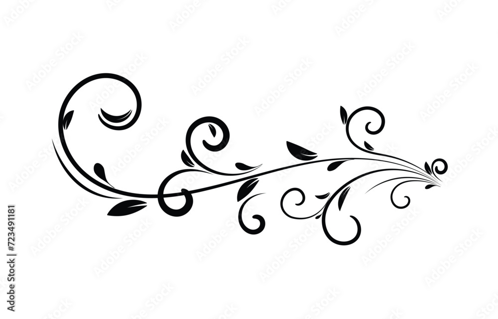 Floral element design vector illustration. Floral element design vector illustration.