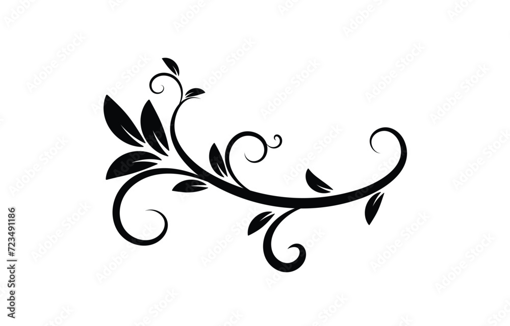 Floral element design vector illustration. Floral element design vector illustration.
