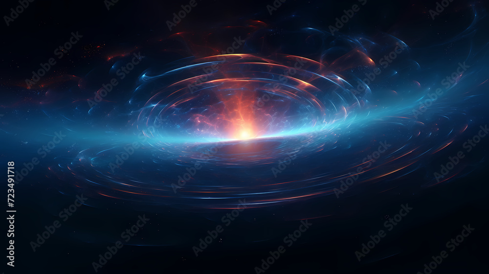Fototapeta premium Cosmic background, abstract planet and space background