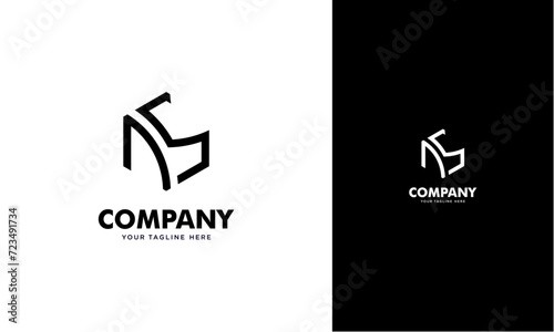 N S initial logo concept monogram,logo template designed to make your logo process easy and approachable. All colors and text can be modified 