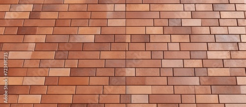 brown and orange brick floor pattern photo