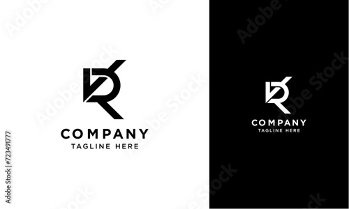 V R or R V initial logo concept monogram,logo template designed to make your logo process easy and approachable. All colors and text can be modified