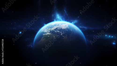 Cosmic background, abstract planet and space background