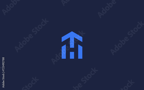 letter ht with house logo icon design vector design template inspiration