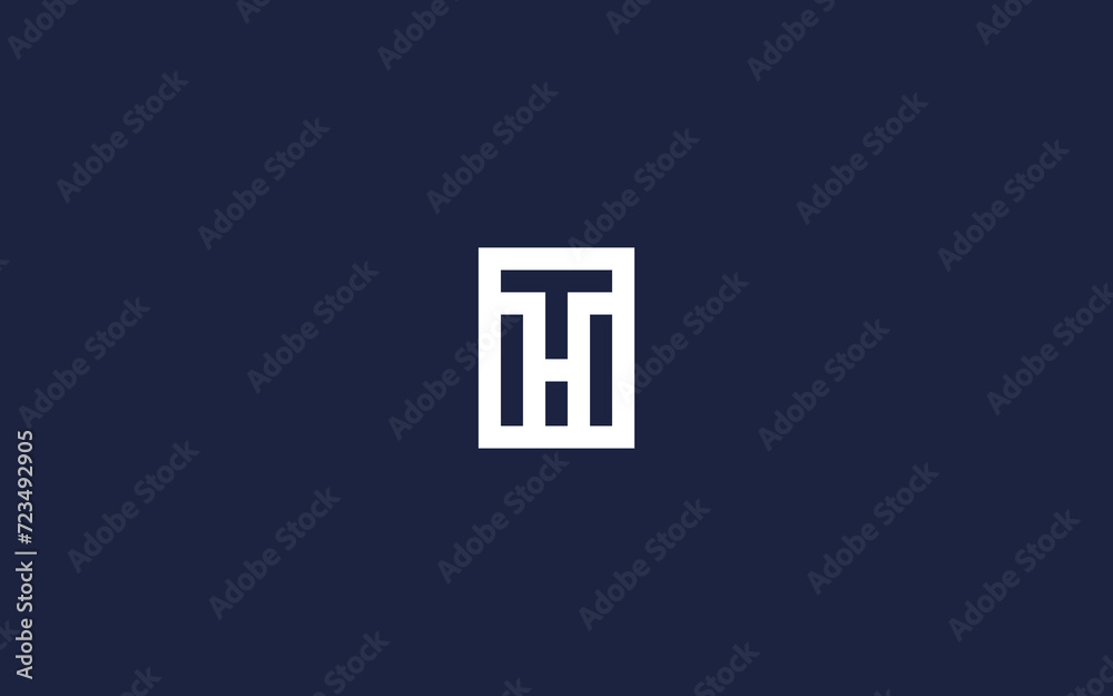Obraz premium letter ht or th logo icon design vector design template inspiration
