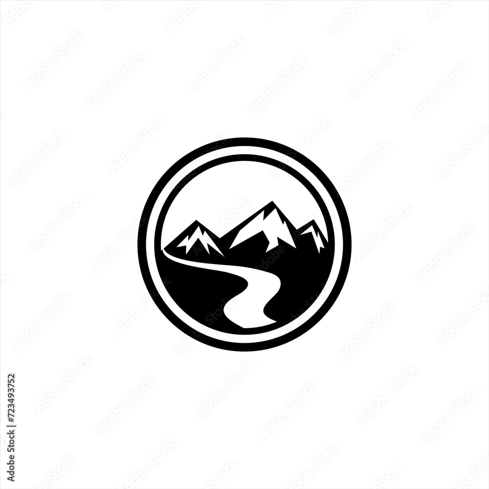 mountain logo design, mountain view logo mountain logo design, mountain view logo