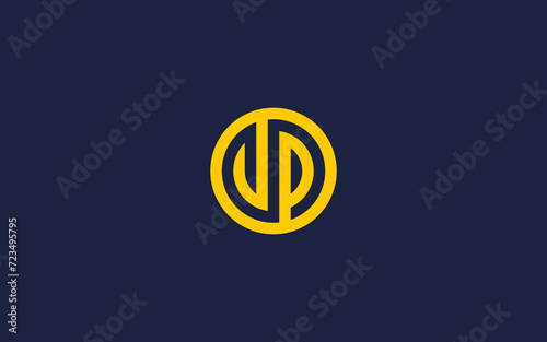 letter jp circle logo icon design vector design template inspiration