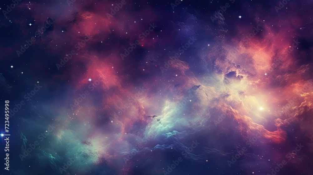 Abstract Nebula Backgrounds, Generative AI