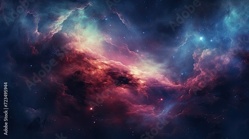 Abstract Nebula Backgrounds, Generative AI