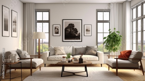 Modern elegant living room interior design  © Faisal
