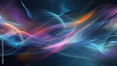 Transparent Blur Abstract Vector Background, Generative AI