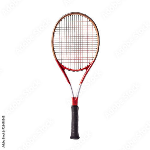 racket and shuttlecock