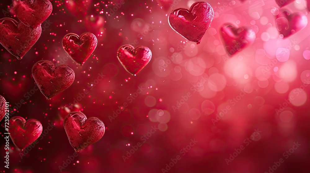 Beautiful Valentine Themed Background, Generative AI Beautiful Valentine Themed Background, Generative AI