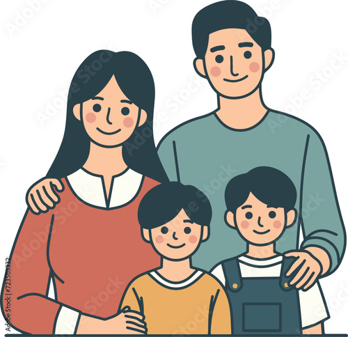 parent with two child