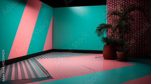 1980's film / photoshoot set graphic resource