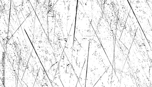 Black and white grunge. Distress overlay texture. Abstract surface dust and rough dirty wall background concept. Distress illustration simply place over object to create grunge effect photo