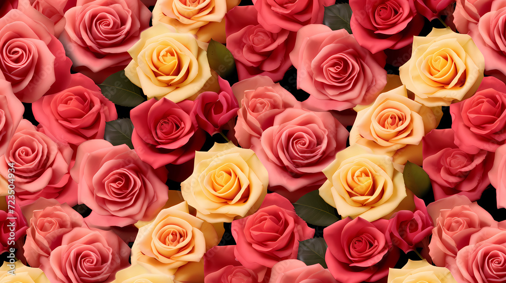 Obraz premium Colorful flowers background, spring season concept