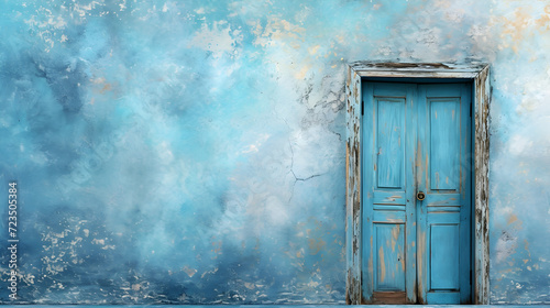 old door in the dark, generative ai © Saleem