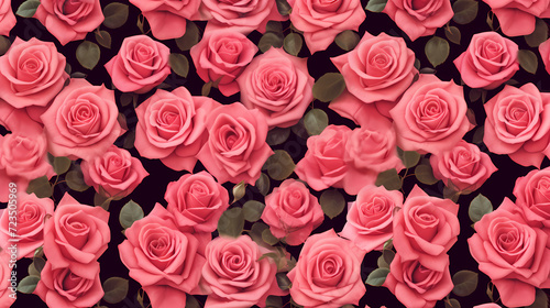 Colorful flowers background, spring season concept