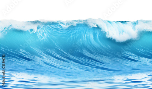 Sea Wave Isolated on Transparent Background 