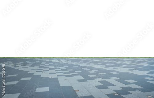 Brick floor isolated on white background © jamesteohart