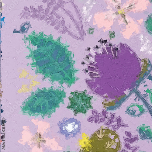 Wallpaper Mural Watercolor and various flowers, birds, chrysanthemums, beautiful wedding illustrations Torontodigital.ca
