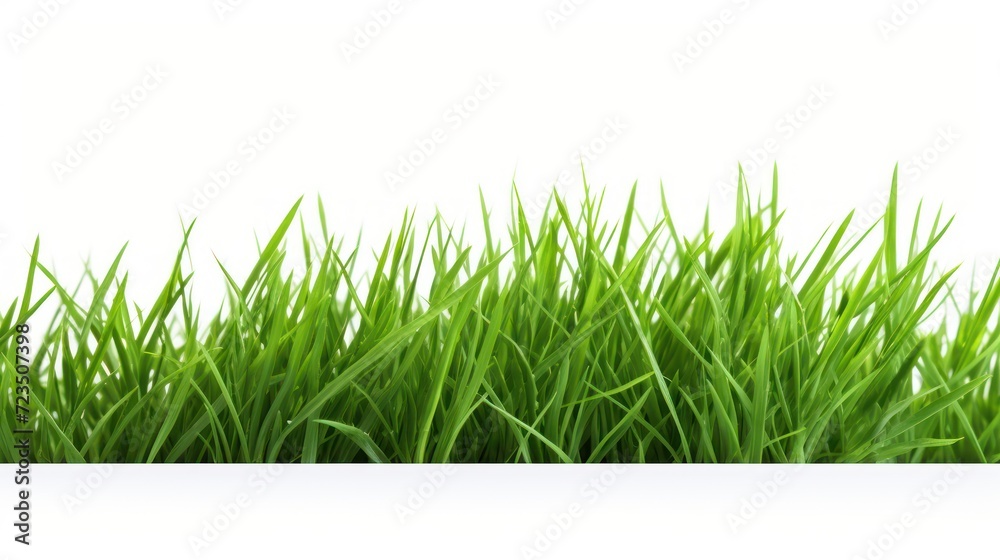 A green grass Fresh on a white isolated transparent background. A green grass Fresh on a white isolated transparent background.